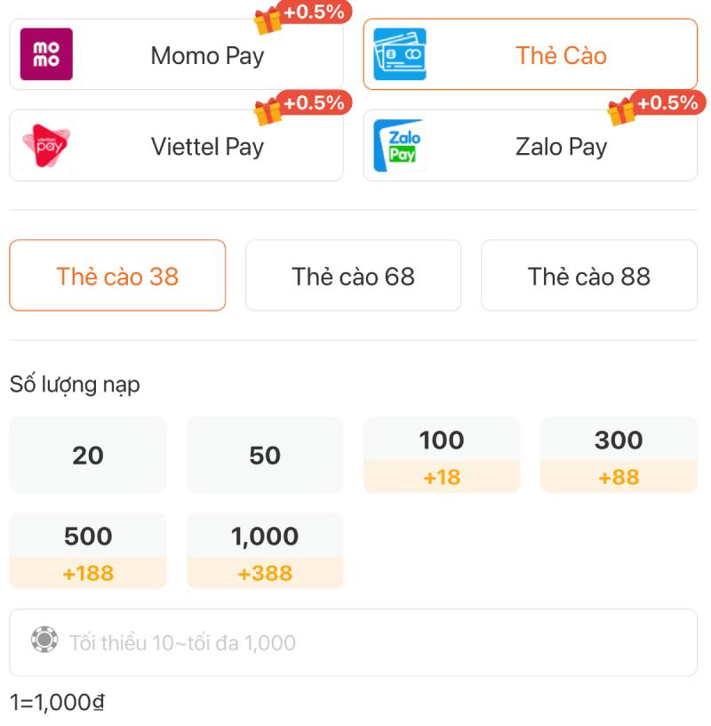 The cao va nap nhanh