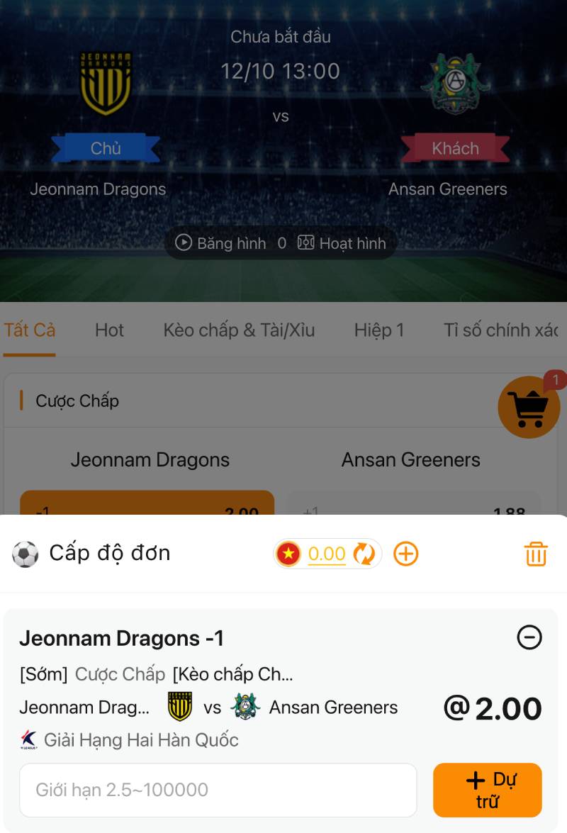 Kèo Chấp 1 Trái Là Gì? Đọc Kèo Chuẩn Để Không "Mất Oan” Tiền Cược 4 Thời điểm nào là hợp lý để xuống tiền với kèo chấp 1 bàn?